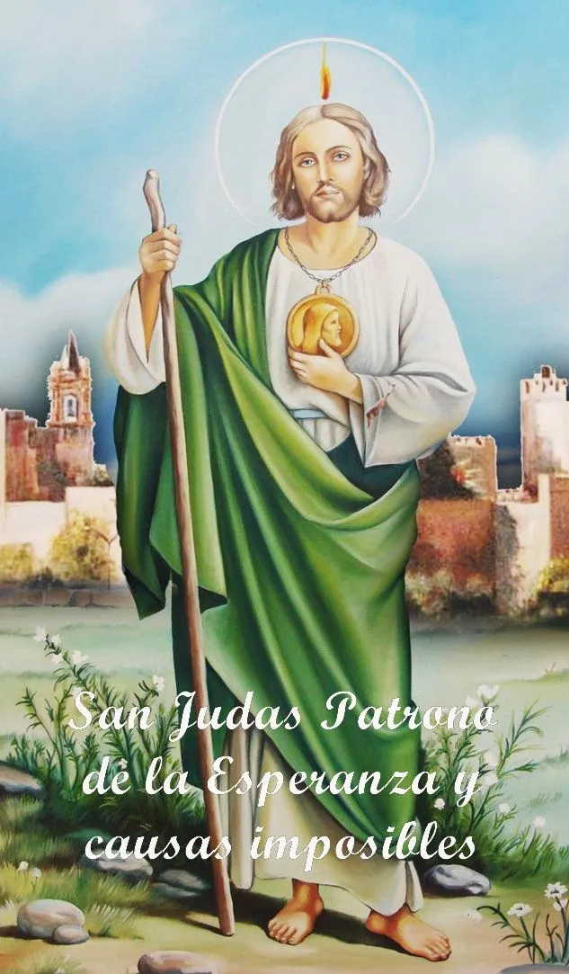 St San Judas Tadeo Patron De Lo Imposible Tarjeta De HC-247SP - Etsy México