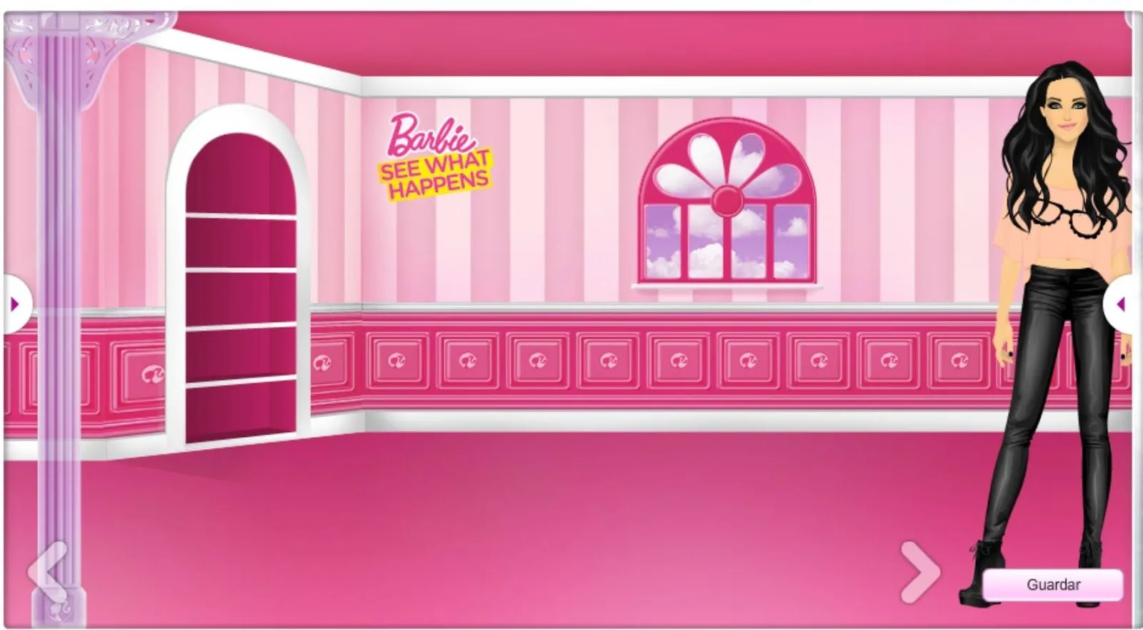 Stardoll: Interior (fondo) de Barbie gratis!!