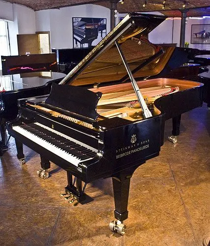 Steinway Model D Concert Grand piano for sale with a black case ...