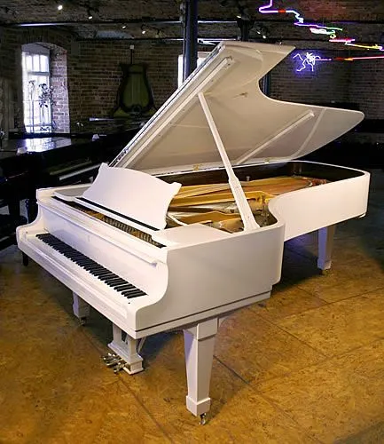 Steinway Model D Concert Grand piano for sale with a white case ...