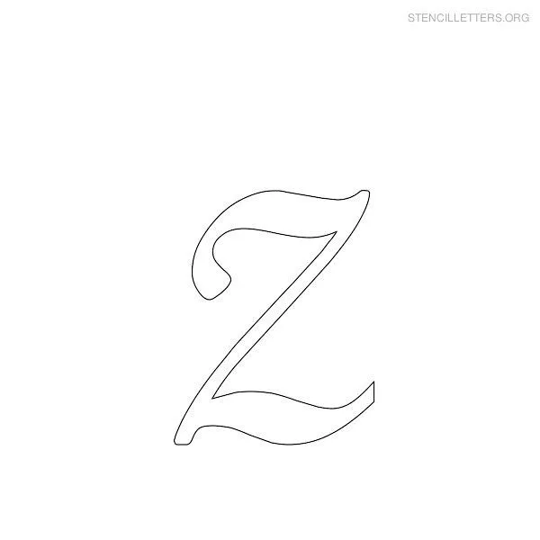 Stencil Letters Z Printable Free Z Stencils | Stencil Letters Org