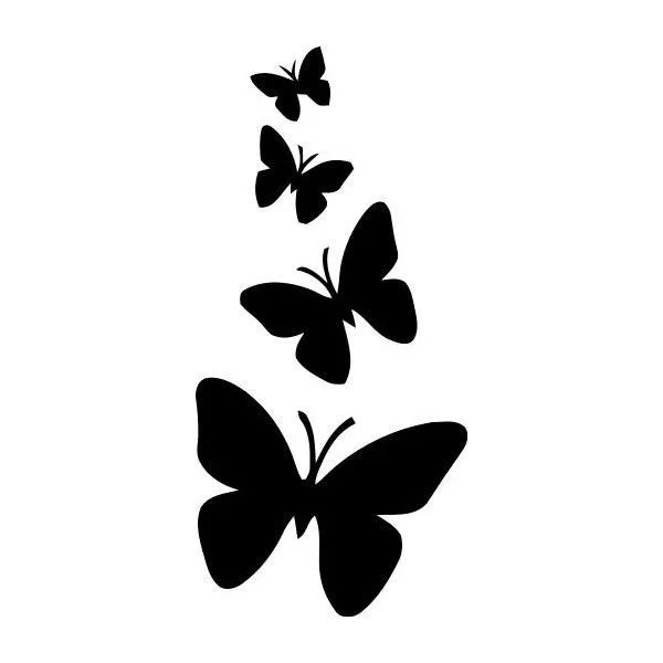 stencil | Mariposas - StencilStickers | Cool Stencils | Pinterest