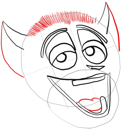 Step 9 Drawing King Julian from Penguins of Madagascar « How to Draw ...