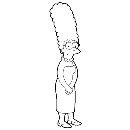 Step marge simpson square How to Draw Marge Simpson from The Simpsons ...