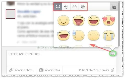 Stickers o Adhesivos en el chat de Facebook ~ MasFB