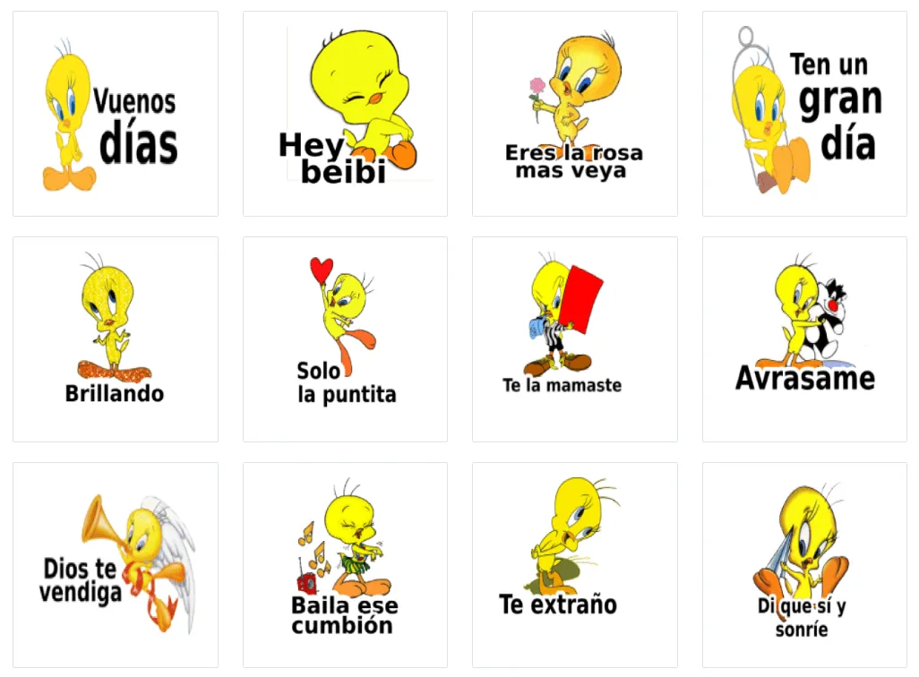 Stickers de La tía Piolín para WhatsApp - Godinez Gourmet