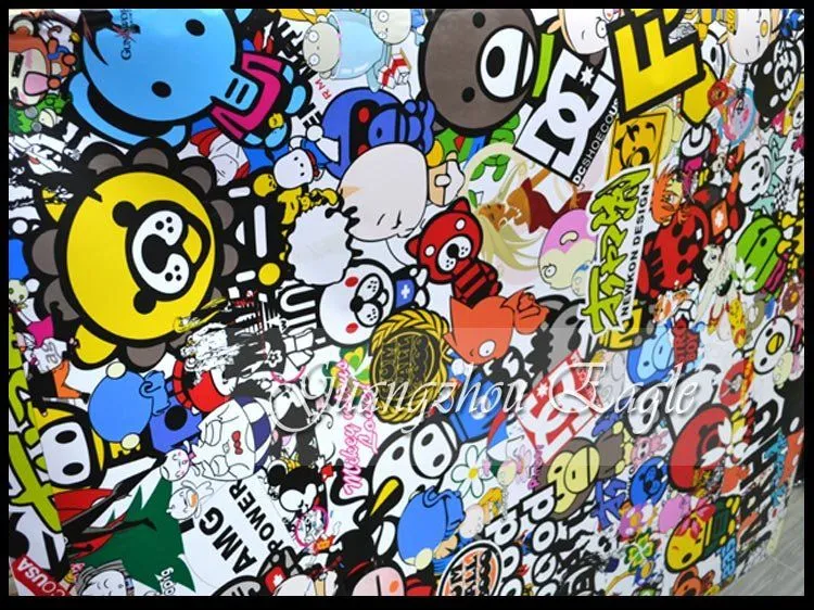 Wholesale Cute Harmonious Comic Animals Sticker Bomb PVC Vinyl ...