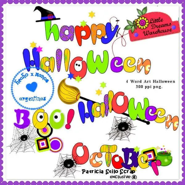 Stilo Scrap: Word Art Halloween