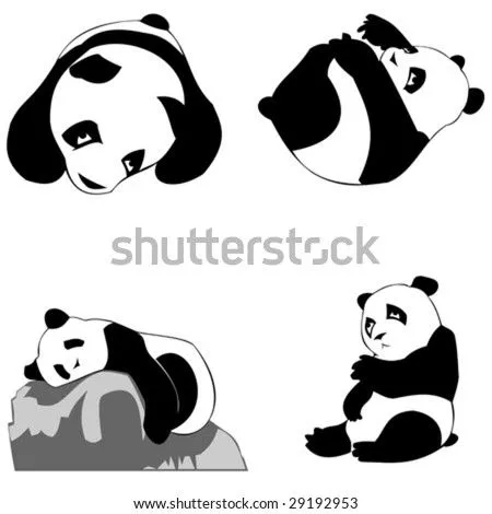 Stock Images similar to ID 55789087 - panda bear vector illustration