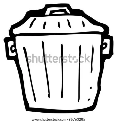 Stock Images similar to ID 96763216 - cartoon garbage can