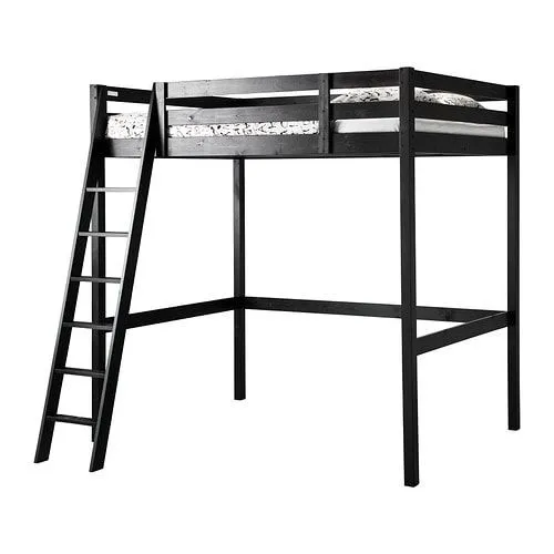 STORÅ Estructura cama alta - negro - IKEA