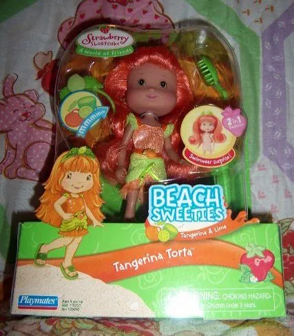 Strawberry Shortcake Playmates SSC Beach Sweeties Tangerina Torta ...