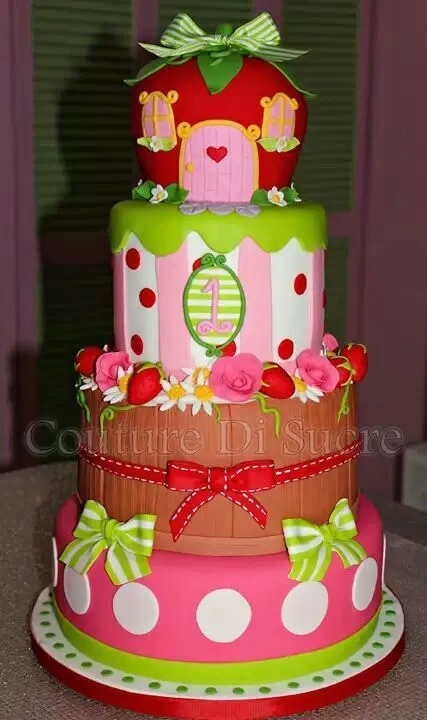 Bizcochos de cumpleaños de strawberry shortcake - Imagui