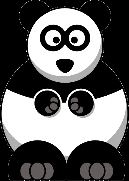 Studiofibonacci Cartoon Panda clip art - vector clip art online ...