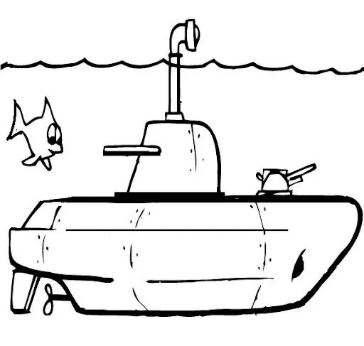 Submarinos para colorear - Imagui