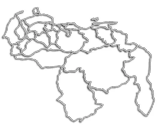 Venezuela mapa estados sin nombres - Imagui