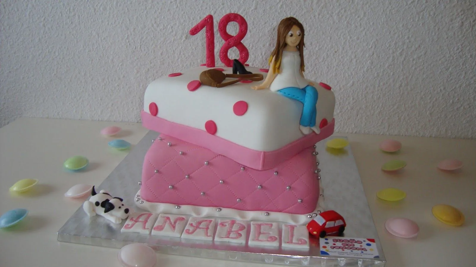 Sueña en Fondant: Tarta 18 años