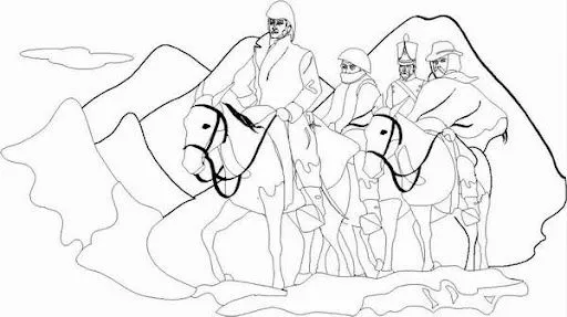 Sueño de san martin para colorear - Imagui