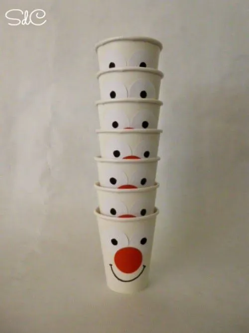 Sueños de Craft: ♥ Vasos para una fiesta inspirada en el circo