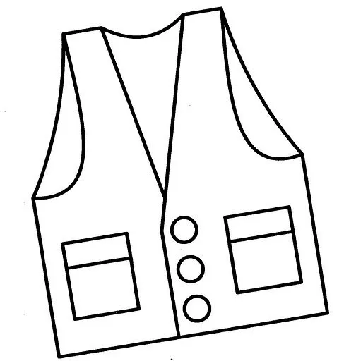 Dibujos de chalecos para colorear - Imagui