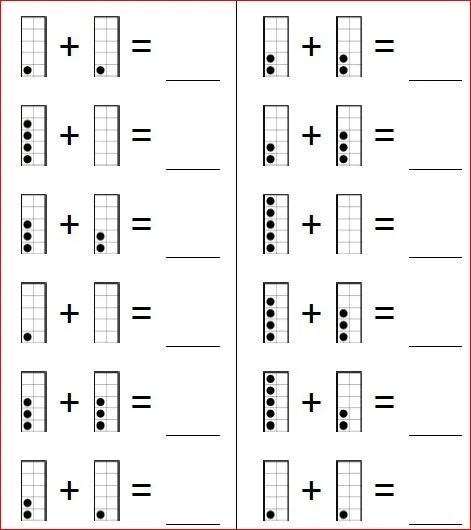 Sumas con figuras de puntos | Recursos para aprender Matemáticas