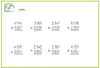 Sumas y Restas - Tercero de Primaria