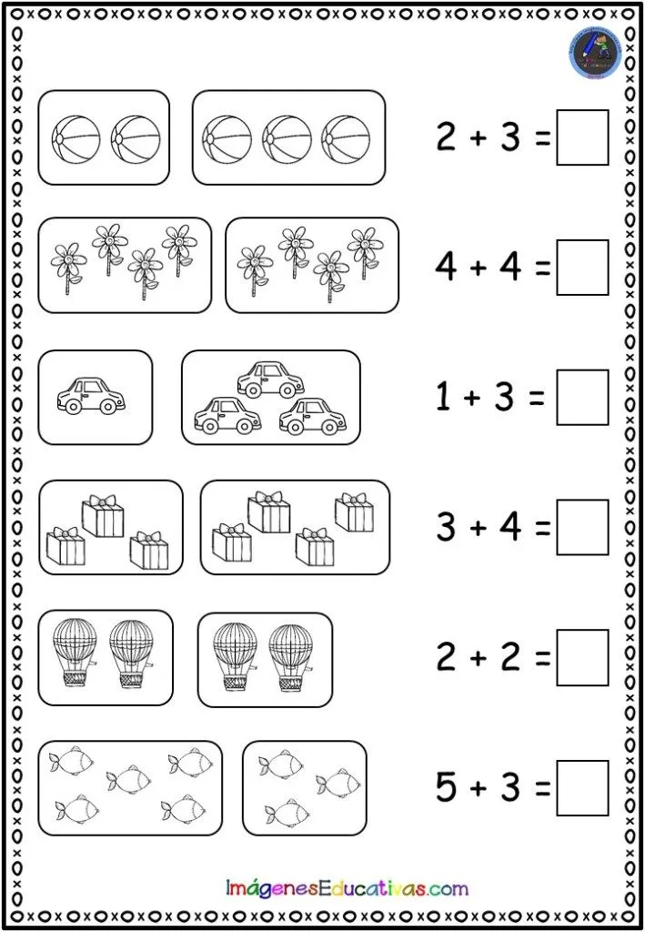 Sumas sencillas con dibujos – Imagenes Educativas