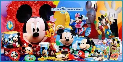 Super decoraciones fiestas infantiles crayones Mickey $ 6600 ...