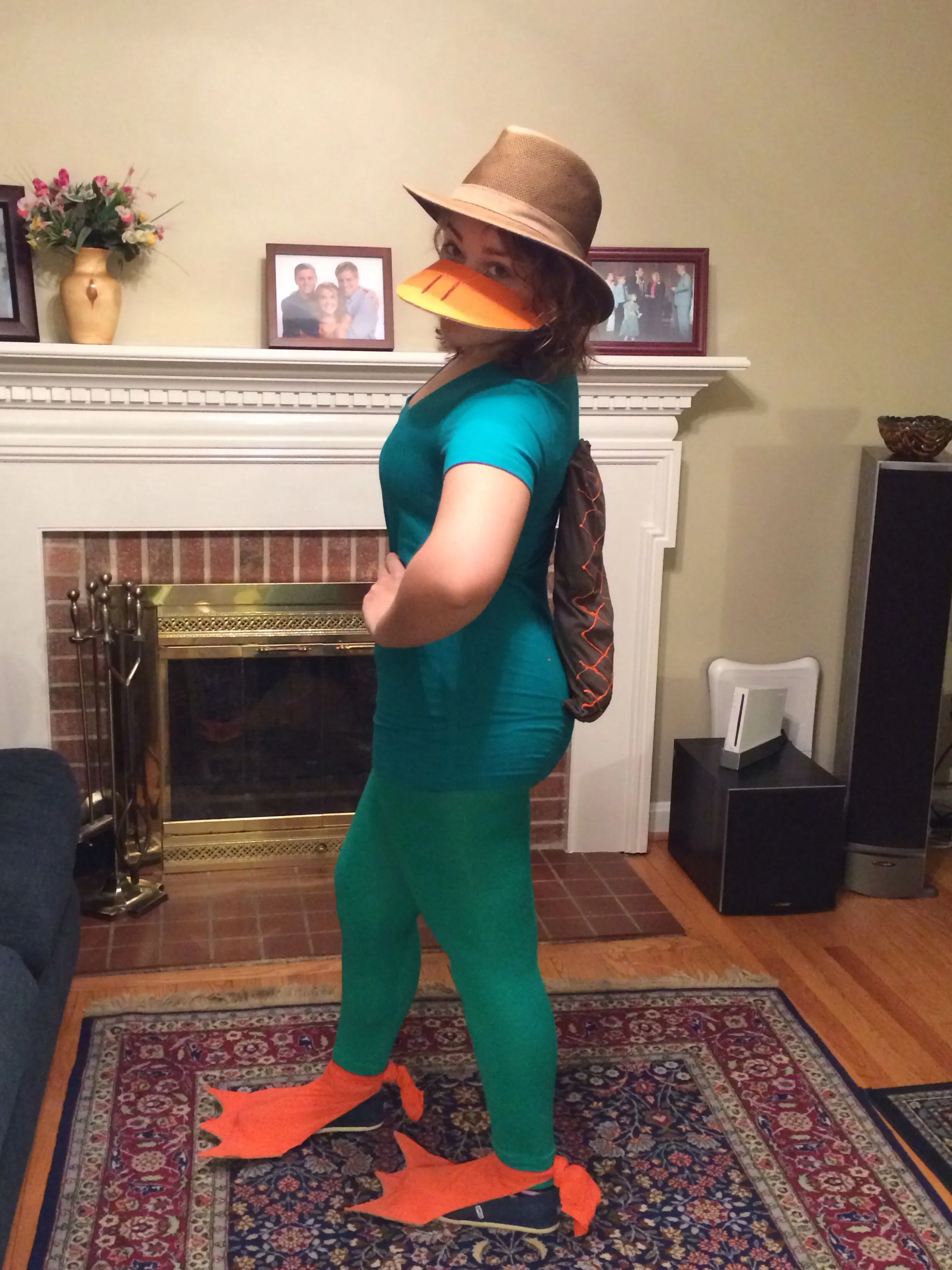 Super easy DIY (almost) no-sew Disney's Perry the Platypus costume! Made it  myself … | Perry the platypus, Halloween costumes women creative, Duo  halloween costumes