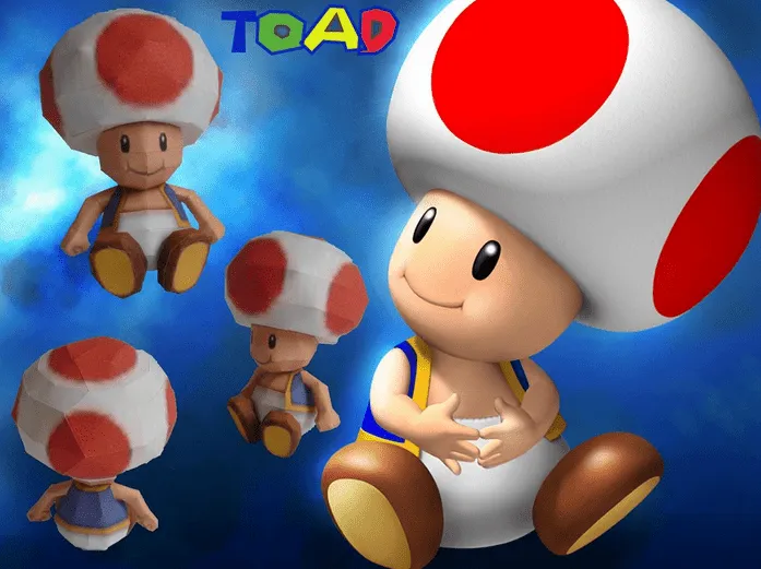 DePapercraftBlog: [Super Mario Bros Series] Toad