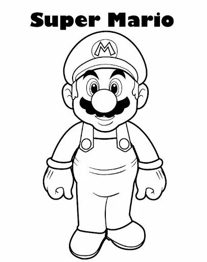 SUPER MARIO BROSS PARA COLOREAR | Dibujos para colorear