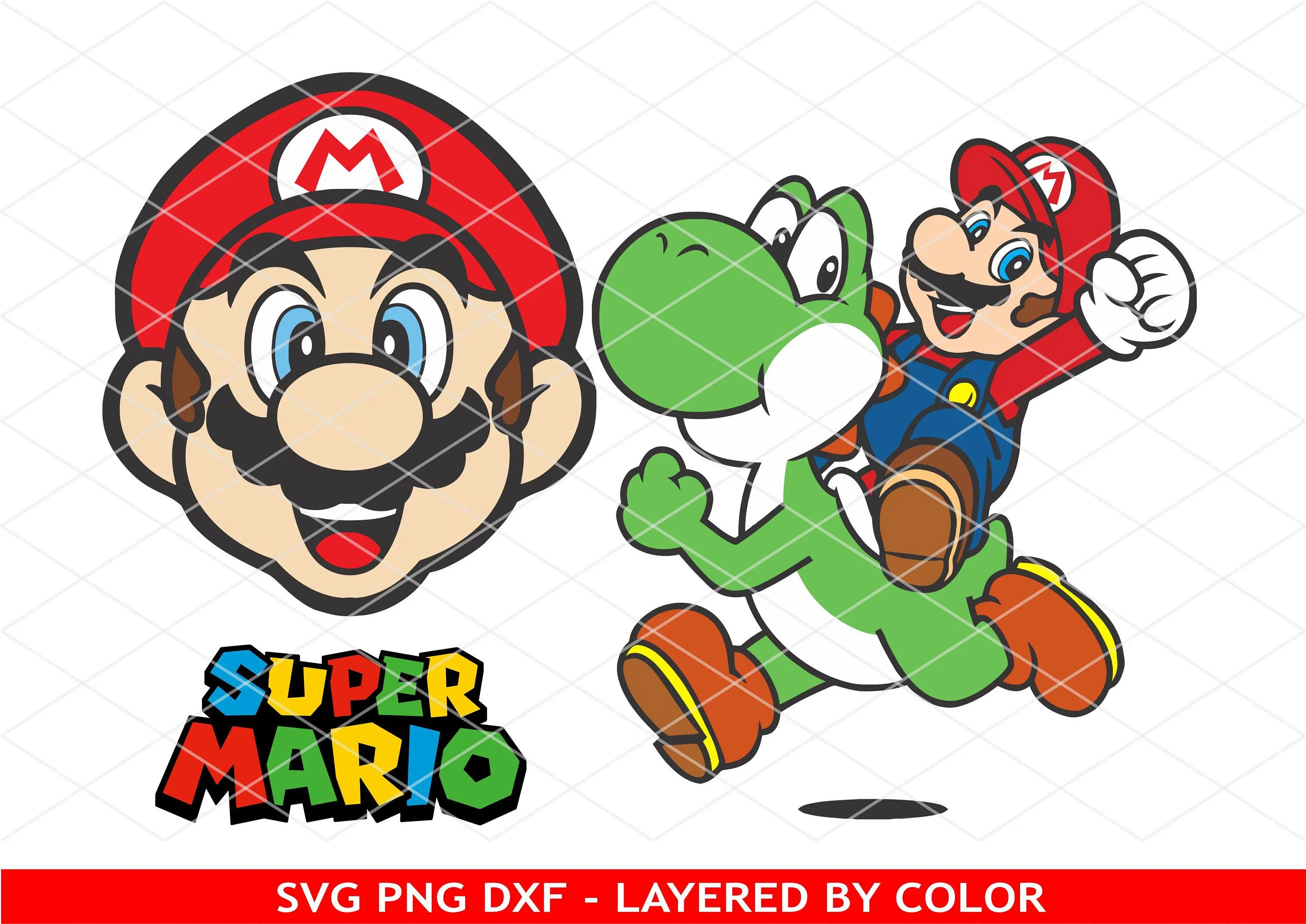 Super Mario Bundle Svg, Capas por color, Super Mario Clipart, Vector, Corte  fácil, Cricut, Silueta, Descarga instantánea, Imágenes de alta calidad -  Etsy México