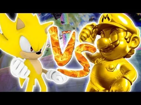 Super Smash Bros Brawl : Golden Mario vs Super Sonic | Vidéo Bonus ...