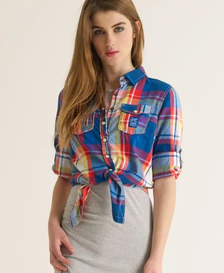 Superdry Camisa tipo leñador Skater - Camisas para Mujer