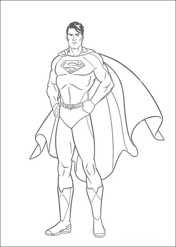 Superman-Dibujos para imprimir y colorear