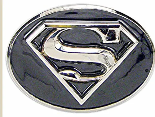 Superman S Logo Black and Silver Finished 3d Style Belt Buckle. in ...