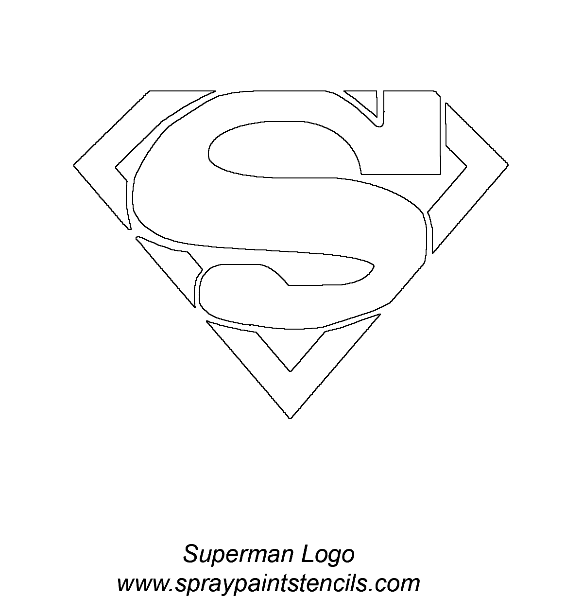 Superman Logo Stencil Images & Pictures - Becuo