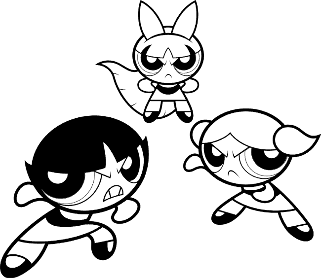Superpoderosas Z Colouring Pages (page 2)