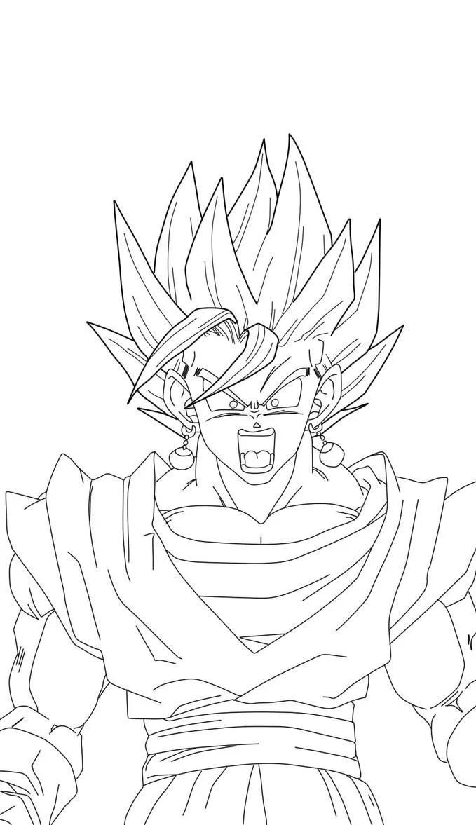 Super_Vegito_lineart_by_ ...