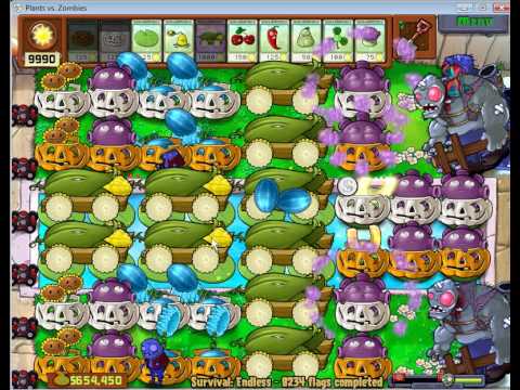 survival endless 8000 flags - Plants vs. Zombies video - Fanpop