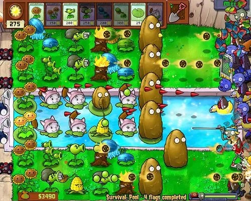 Survival Mode - Plants vs. Zombies Wiki