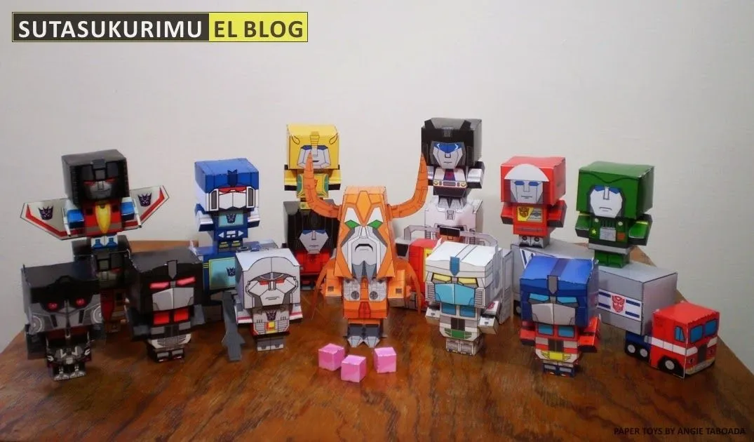 Sutasukurimu, el blog: Transformers en Paper Toys. Regalo de ...