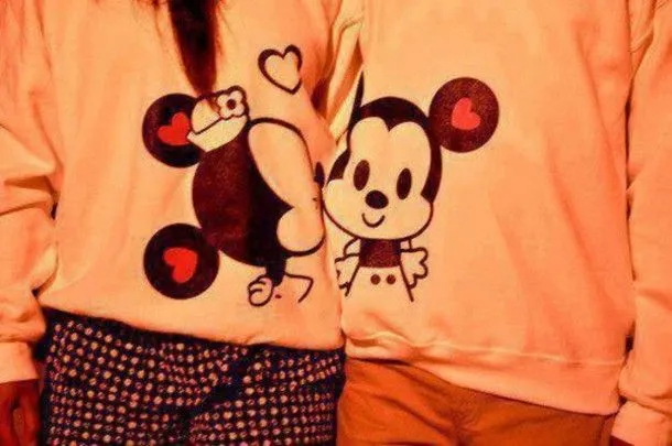 Sweater: couple sweaters, minnie and mickey, couple clothing ...