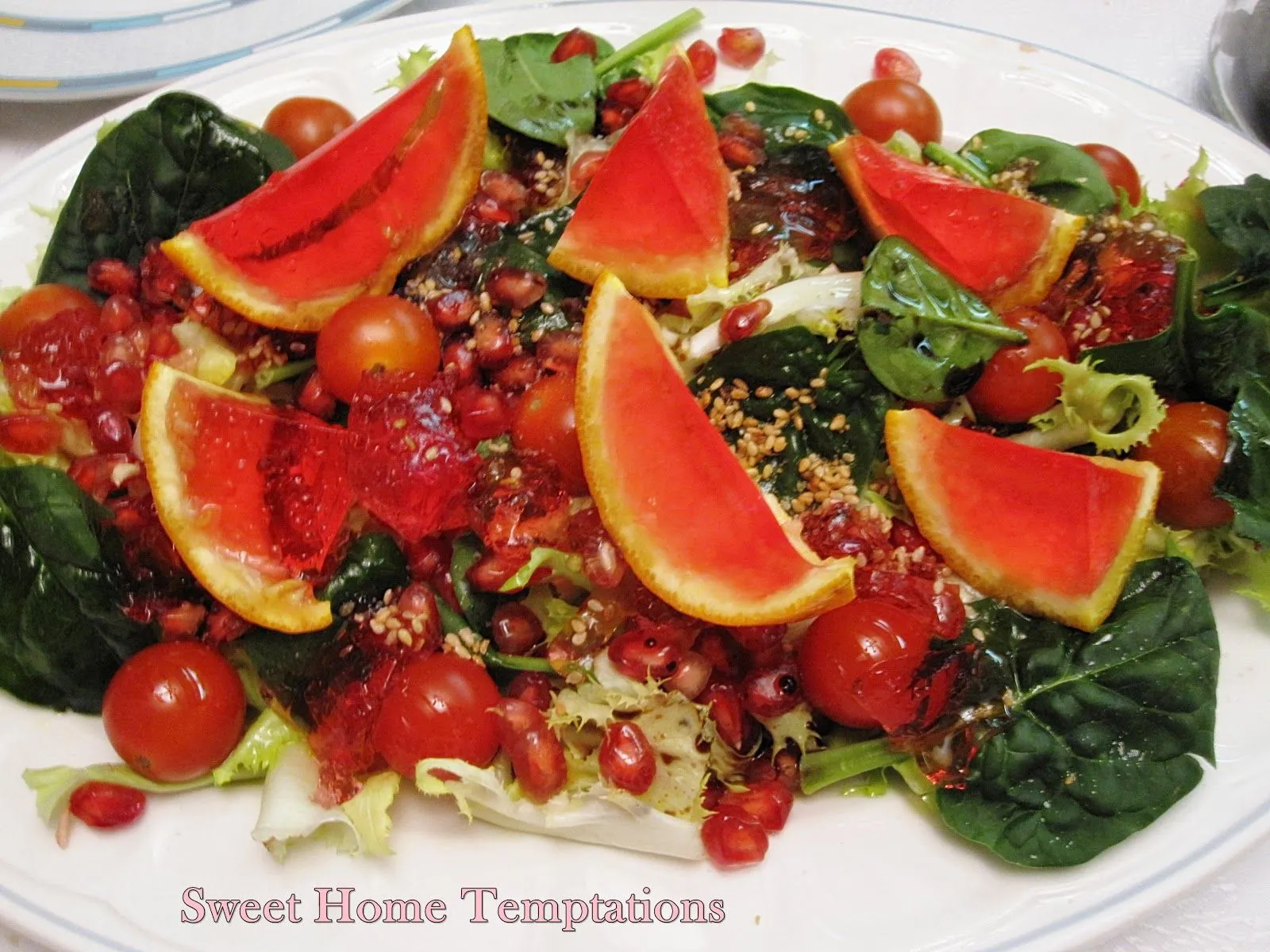 Sweet Home Temptations: Ensalada navideña con naranja de gelatina