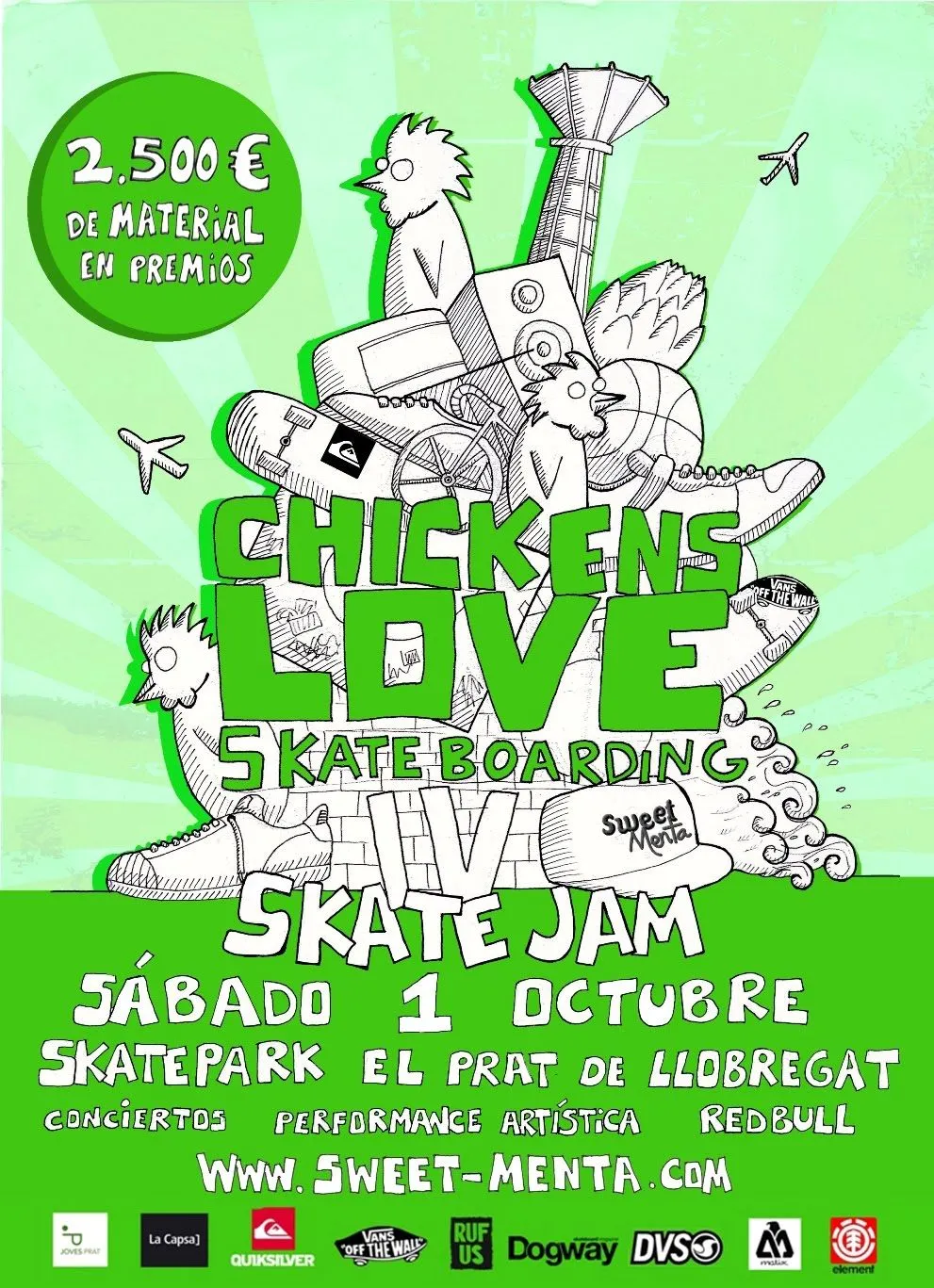 SWEET MENTA: CHICKENS LOVE SKATEBOARDING IV