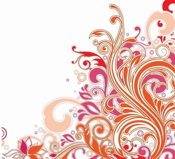 Swirl Floral Design Vector Art Vector floral - Free vector for ...