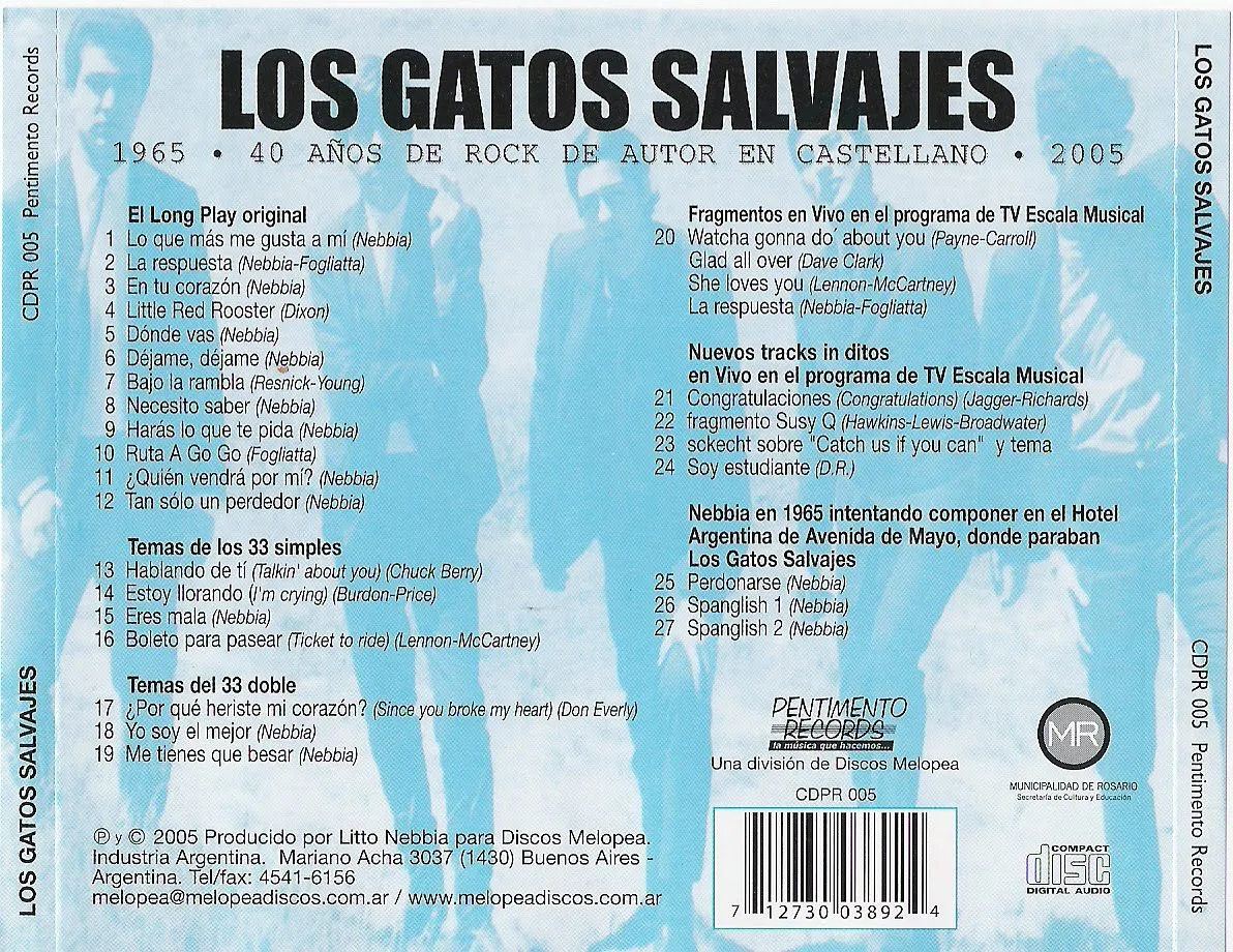 la taberna cavernicola: LOS GATOS SALVAJES.-LOS GATOS SALVAJES