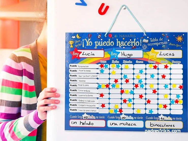 ▷ Tablas de recompensas para niños para imprimir en PDF | Padres Frikis