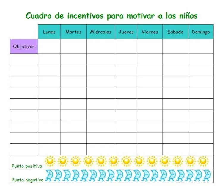 ▷ Tablas de recompensas para niños para imprimir en PDF | Padres Frikis