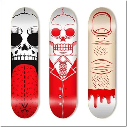 Selección de 220 diseños de ilustraciones de "Skateboard ...